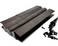 Угловой поворотный элемент 225*30мм для доски клумб, цветочниц и грядок, черный Угловой поворотный элемент 225*30мм для доски клумб, цветочниц и грядок, черный