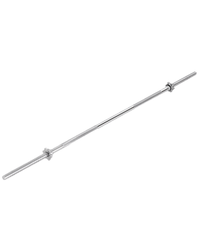 Гриф для штанги прямой BB-103 150 см, d=25 мм, металлический, с металлическими замками